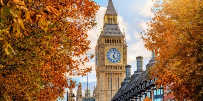 Westminster, London, in autumn.